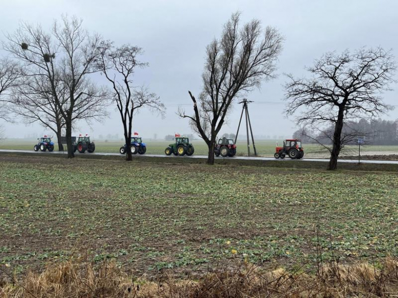 Protest rolników w gminie Kostomłoty