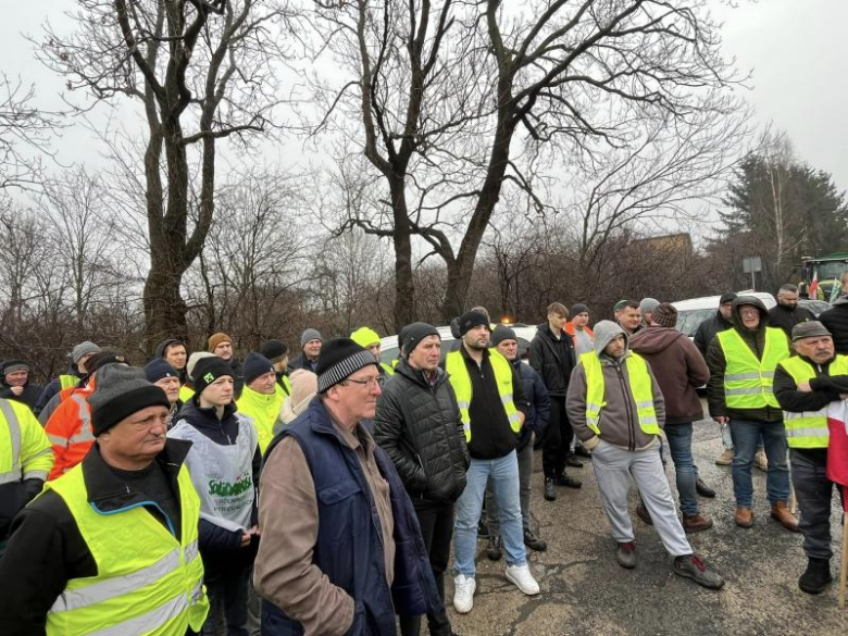 Protest rolników w gminie Kostomłoty
