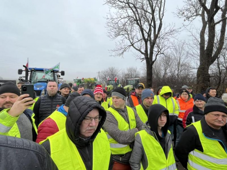 Protest rolników w gminie Kostomłoty