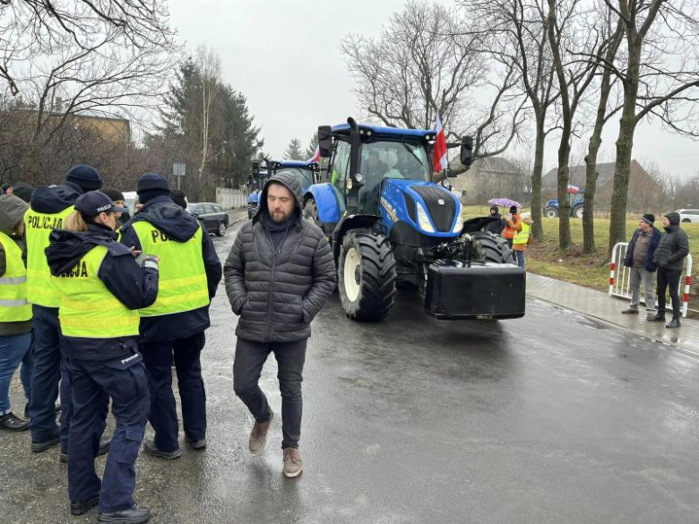 Protest rolników w gminie Kostomłoty