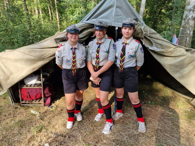 Obóz zuchów i harcerzy z 3. Malczyckiego Szczepu Harcerskiego Ogień