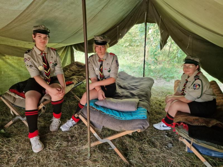 Obóz zuchów i harcerzy z 3. Malczyckiego Szczepu Harcerskiego Ogień