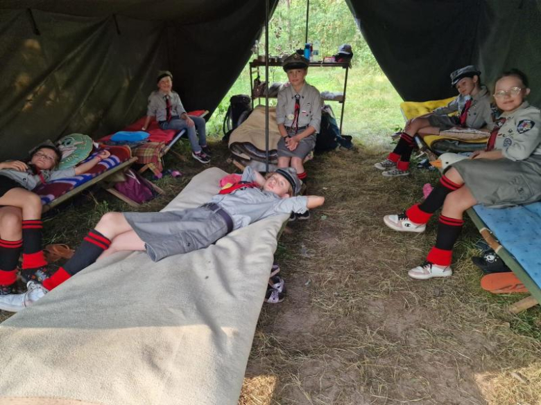 Obóz zuchów i harcerzy z 3. Malczyckiego Szczepu Harcerskiego Ogień