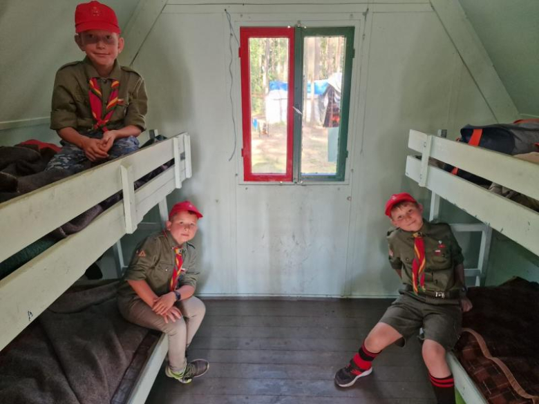 Obóz zuchów i harcerzy z 3. Malczyckiego Szczepu Harcerskiego Ogień