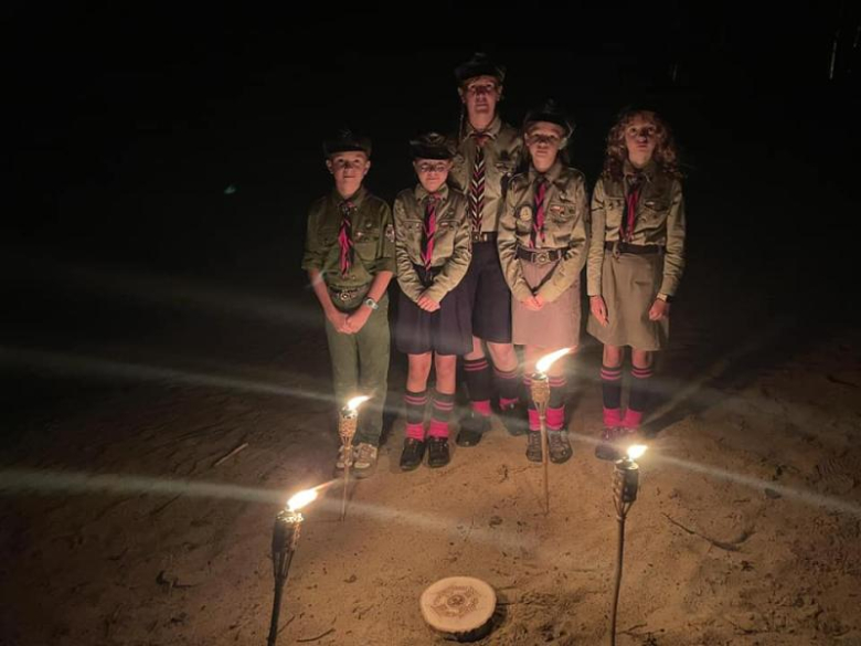 Obóz zuchów i harcerzy z 3. Malczyckiego Szczepu Harcerskiego Ogień