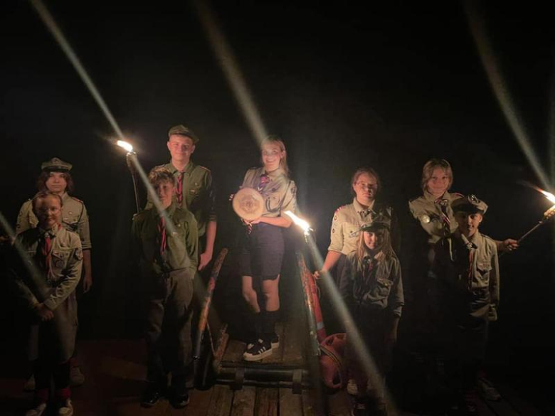 Obóz zuchów i harcerzy z 3. Malczyckiego Szczepu Harcerskiego Ogień