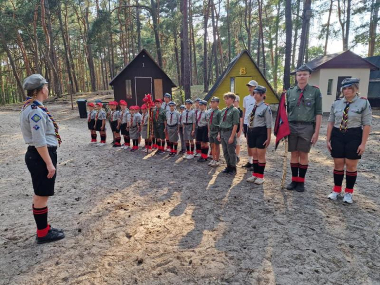 Obóz zuchów i harcerzy z 3. Malczyckiego Szczepu Harcerskiego Ogień