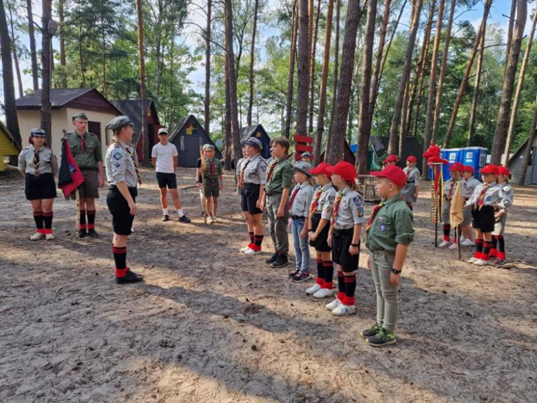 Obóz zuchów i harcerzy z 3. Malczyckiego Szczepu Harcerskiego Ogień