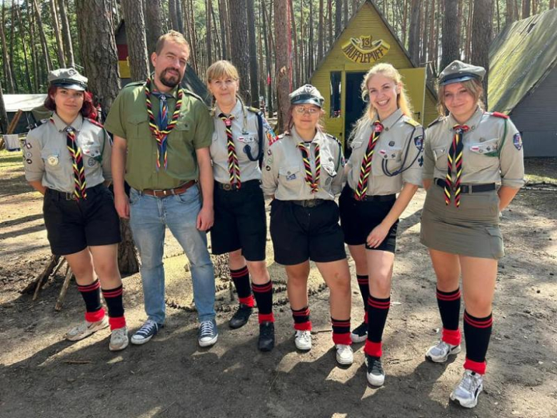 Obóz zuchów i harcerzy z 3. Malczyckiego Szczepu Harcerskiego Ogień