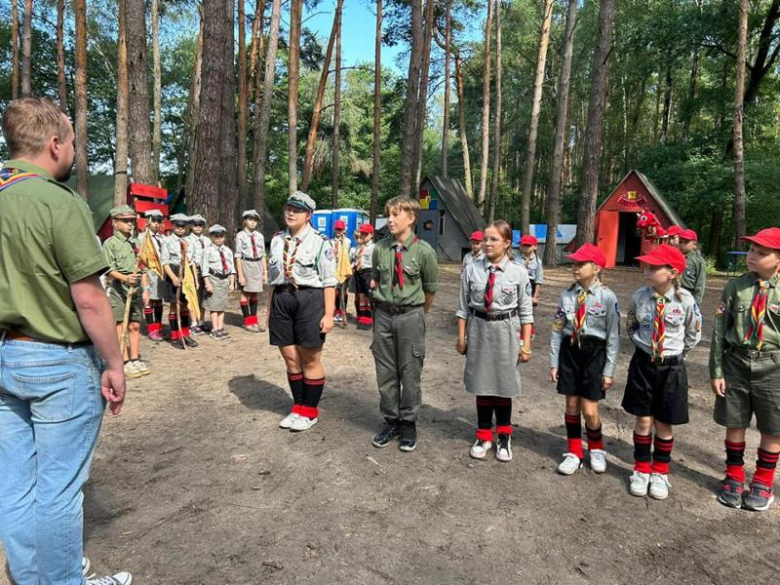 Obóz zuchów i harcerzy z 3. Malczyckiego Szczepu Harcerskiego Ogień