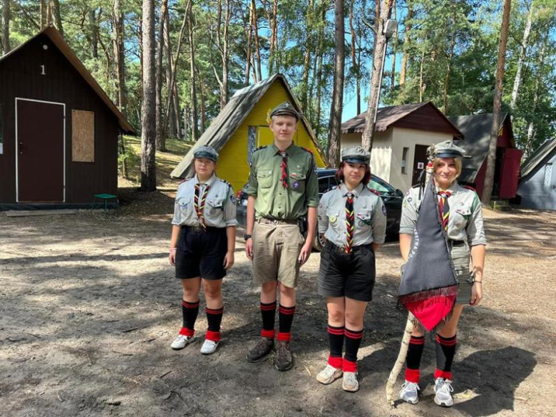 Obóz zuchów i harcerzy z 3. Malczyckiego Szczepu Harcerskiego Ogień