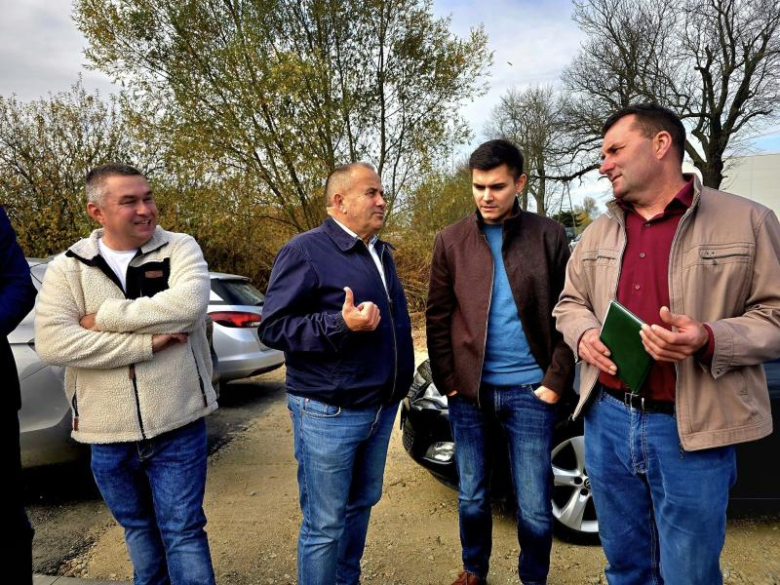 Odbiór przebudowanej drogi w gminie Miękinia