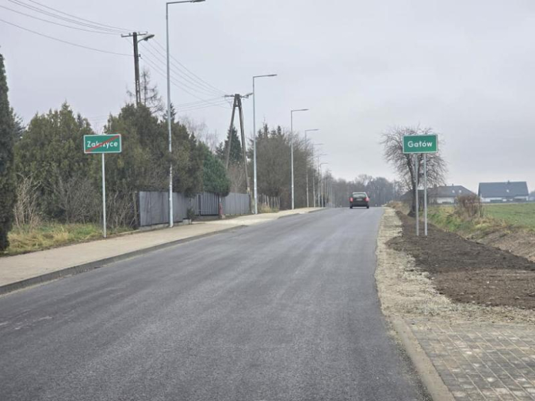 Przebudowana droga relacji Zakrzyce-Gałów etap II