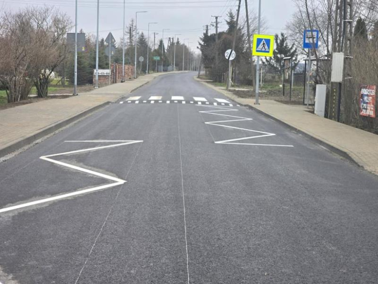 Przebudowana droga relacji Zakrzyce-Gałów etap II