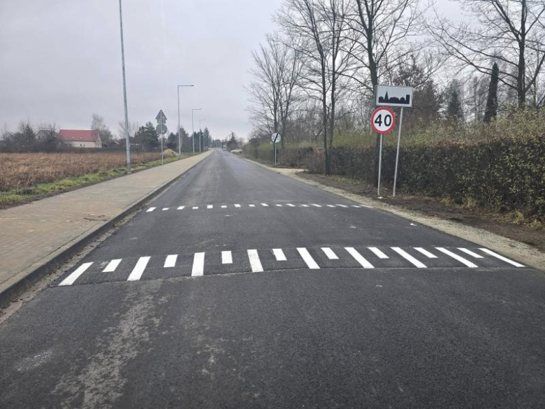 Przebudowana droga relacji Zakrzyce-Gałów etap II