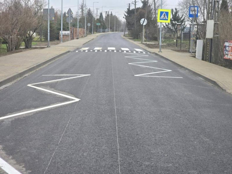 Przebudowana droga relacji Zakrzyce-Gałów etap II