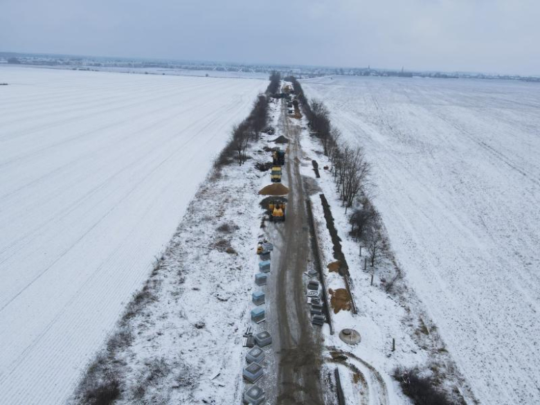 Trwa przebudowa drogi relacji Wróblowice-Lutynia