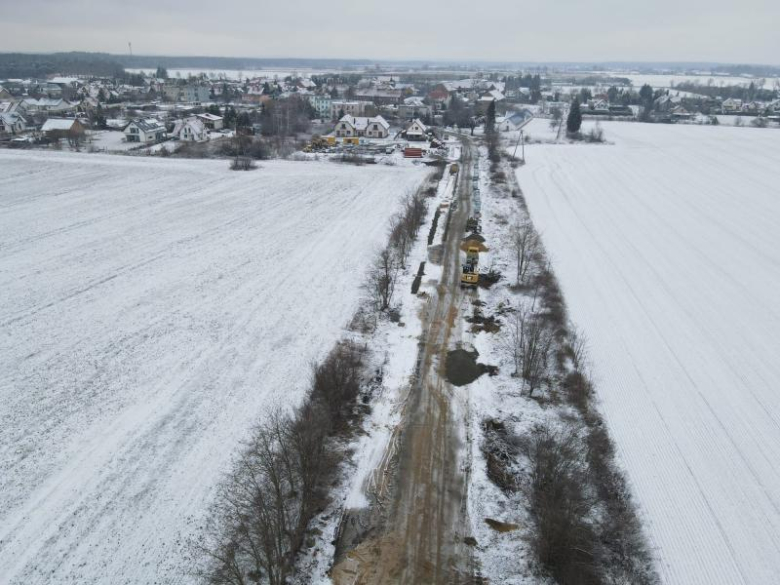 Trwa przebudowa drogi relacji Wróblowice-Lutynia