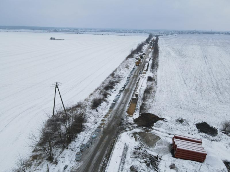 Trwa przebudowa drogi relacji Wróblowice-Lutynia