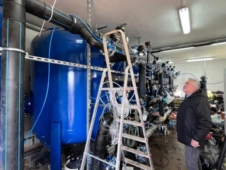 Trwają prace przy przebudowie stacji uzdatniania wody w Bogdanowie