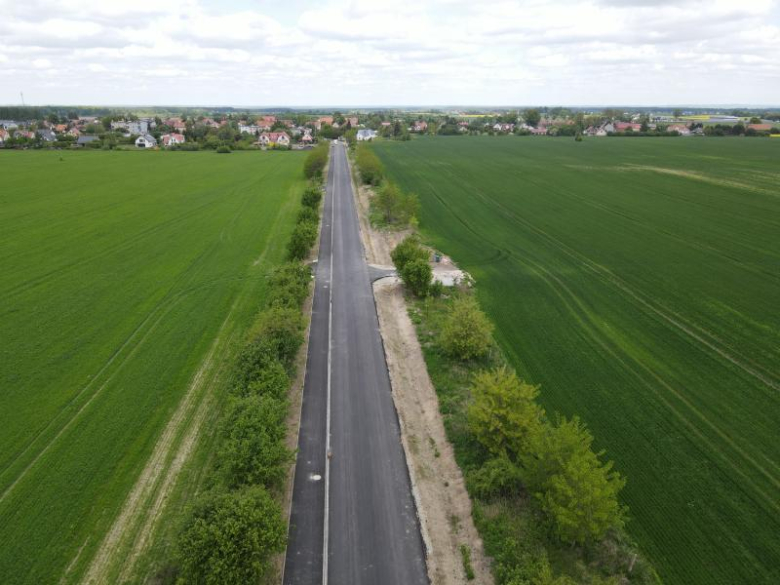 Postęp prac przy przebudowie drogi