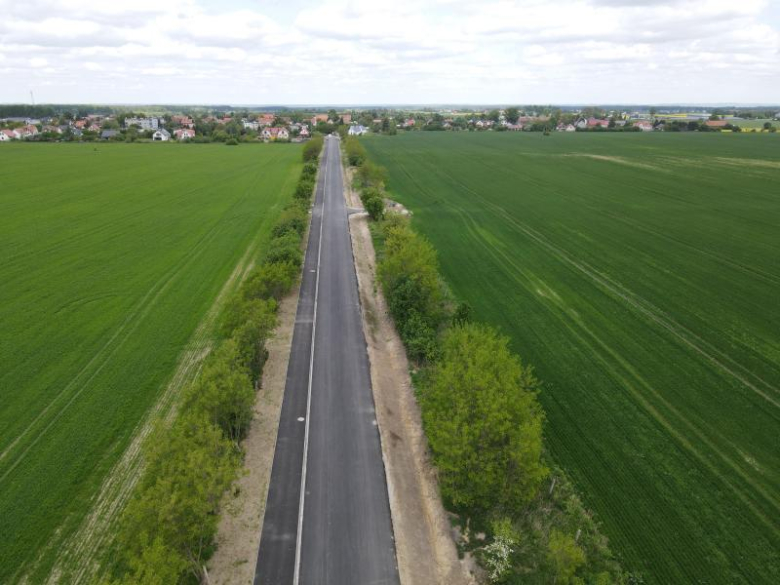 Postęp prac przy przebudowie drogi