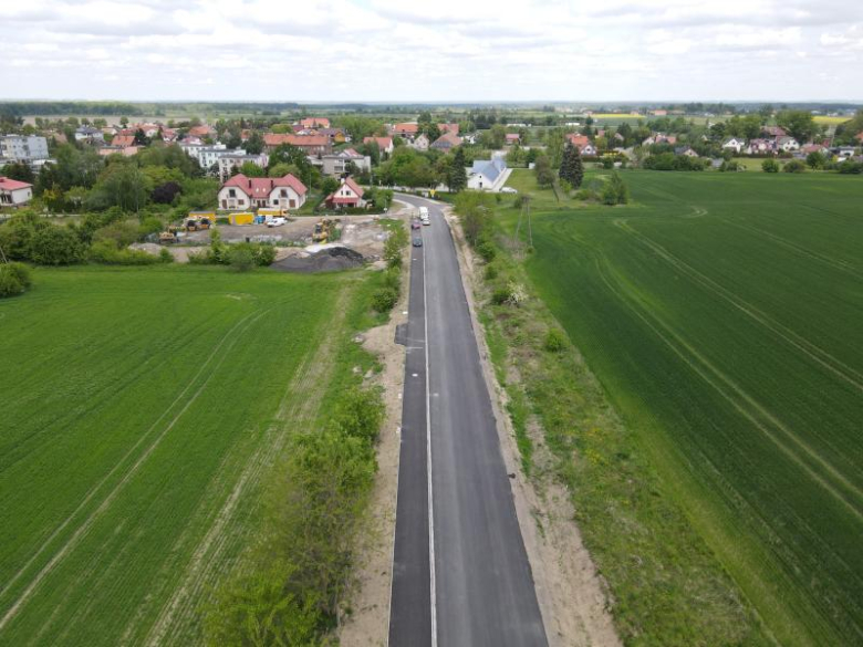 Postęp prac przy przebudowie drogi