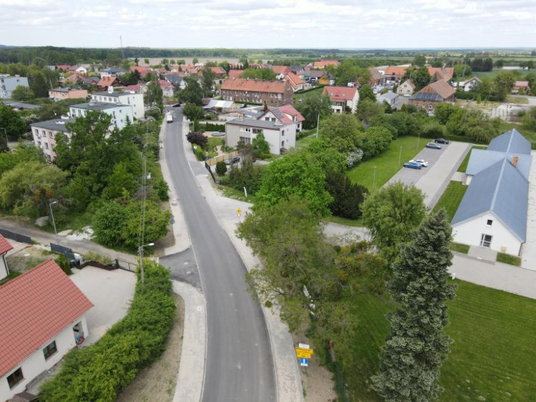 Postęp prac przy przebudowie drogi