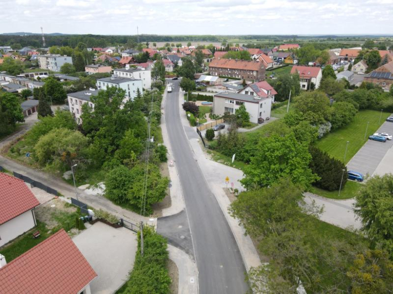 Postęp prac przy przebudowie drogi