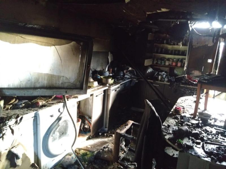 Pożar domu w Jenkowicach