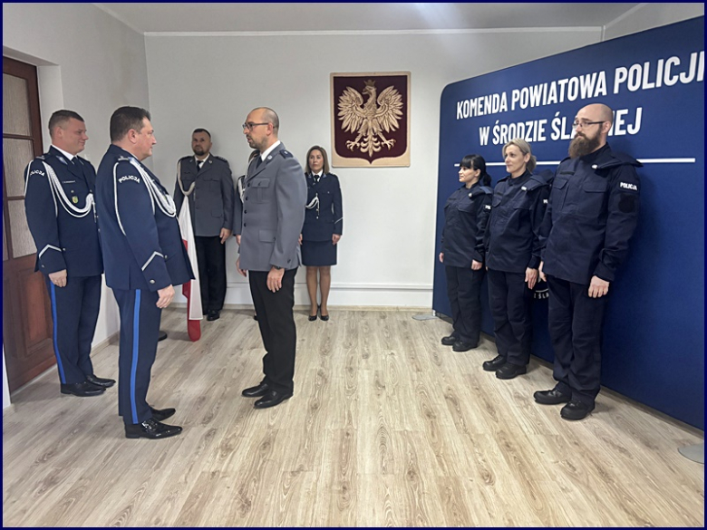 Nowo przyjęci policjanci 