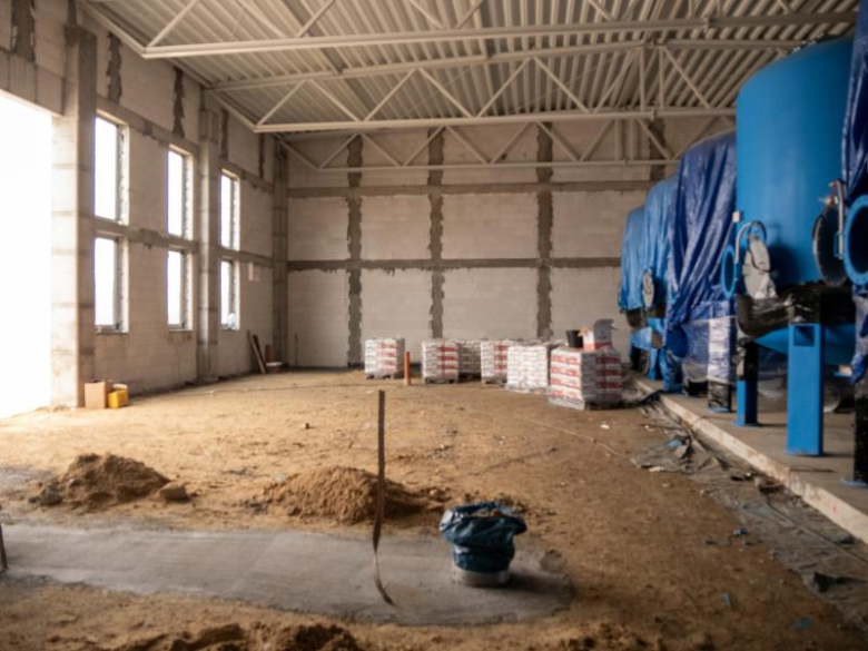 Postęp prac przy budowie SUW w Źródłach
