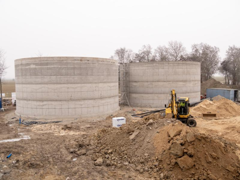 Postęp prac przy budowie SUW w Źródłach