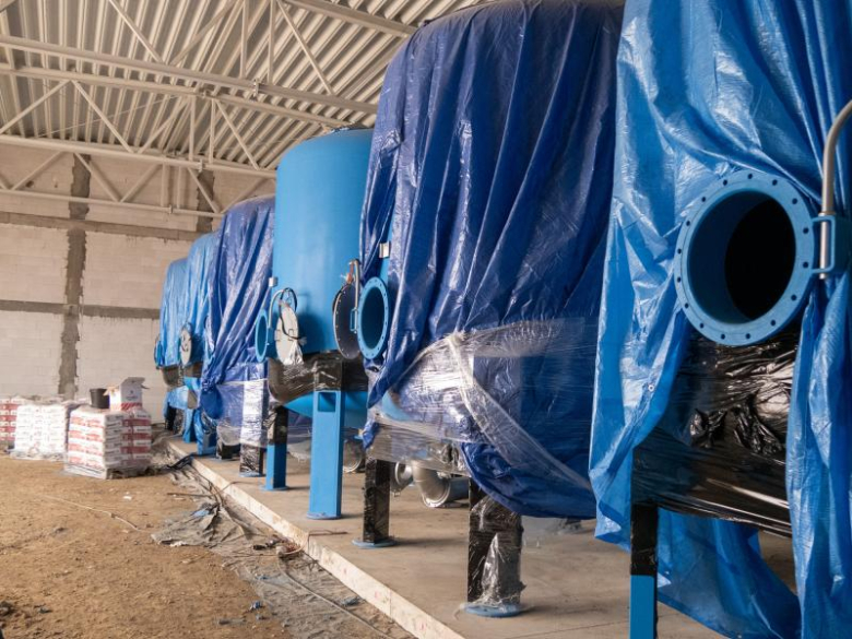 Postęp prac przy budowie SUW w Źródłach