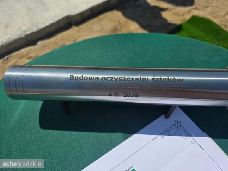 Wmurowanie kamienia węgielnego pod oczyszczalnie ścieków