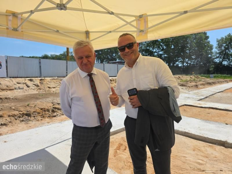 Wmurowanie kamienia węgielnego pod oczyszczalnie ścieków