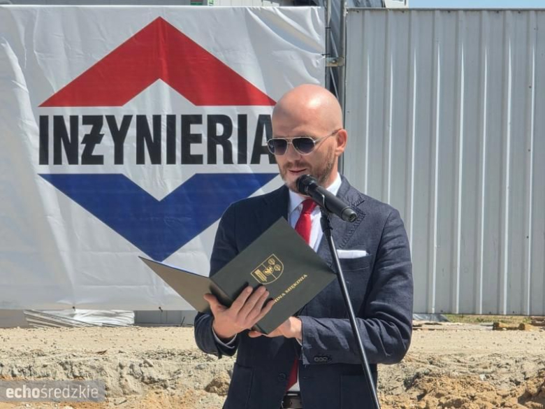 Wmurowanie kamienia węgielnego pod oczyszczalnie ścieków
