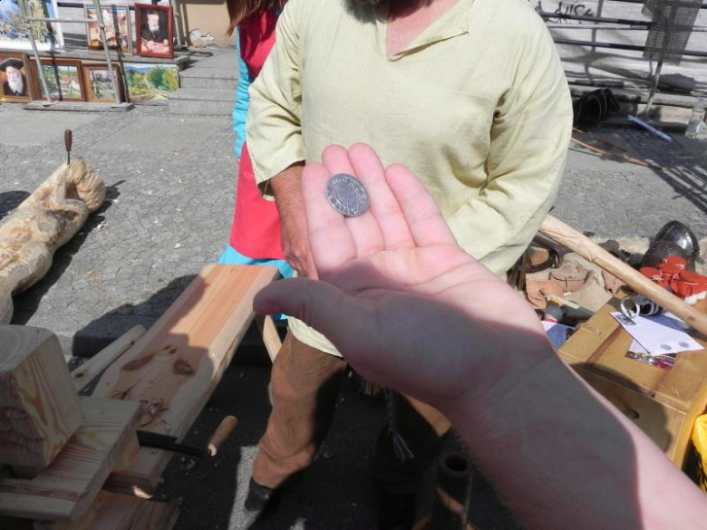 samodzielnie wybita moneta