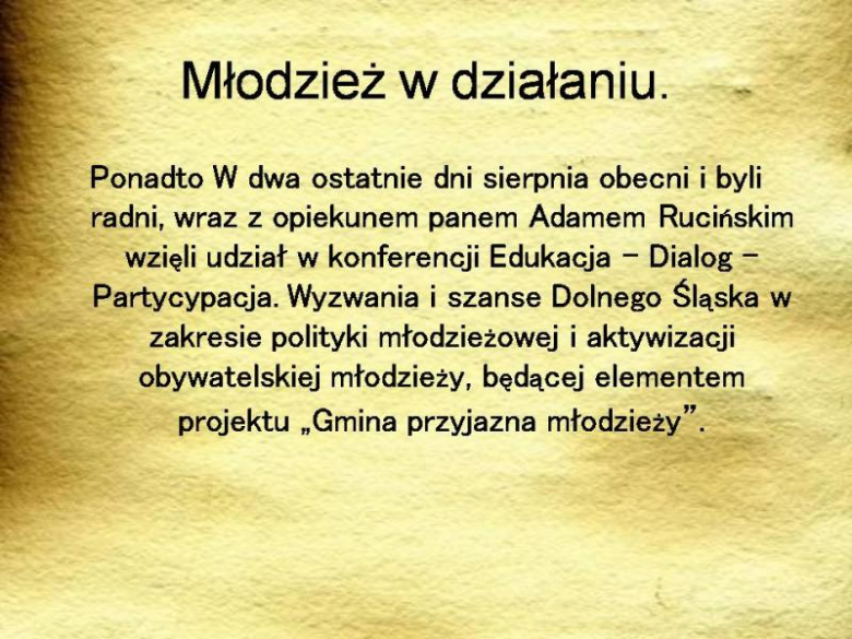 Piąty jubileusz Młodzieżowej Rady Powiatu Średzkiego