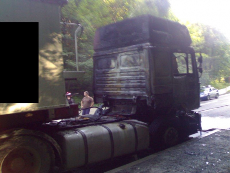 Kolejny pożar tira na K-8 