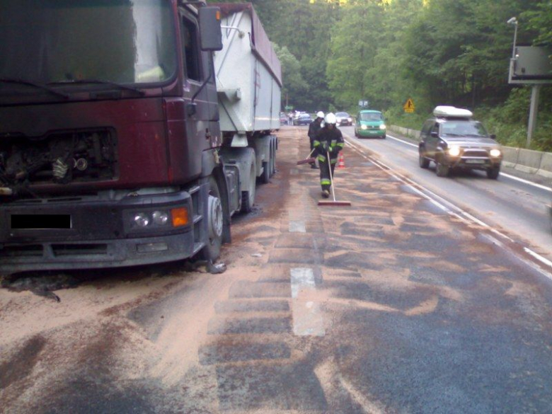 Kolejny pożar tira na K-8 