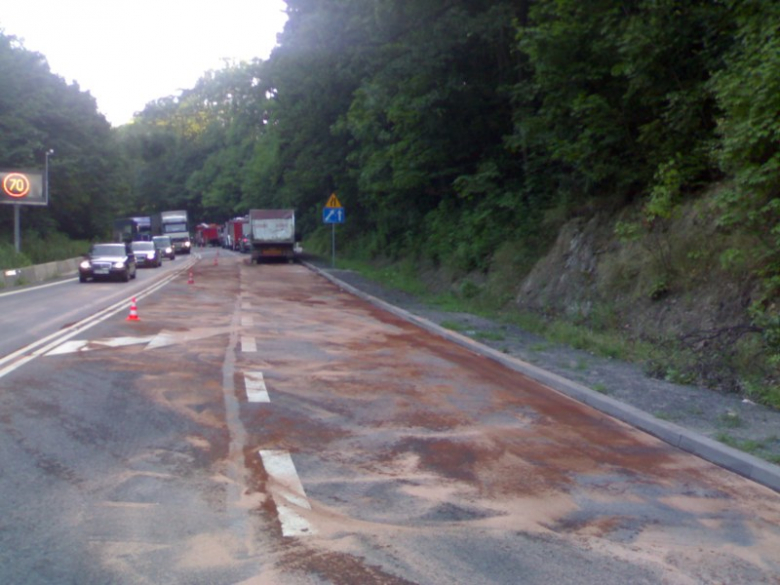 Kolejny pożar tira na K-8 