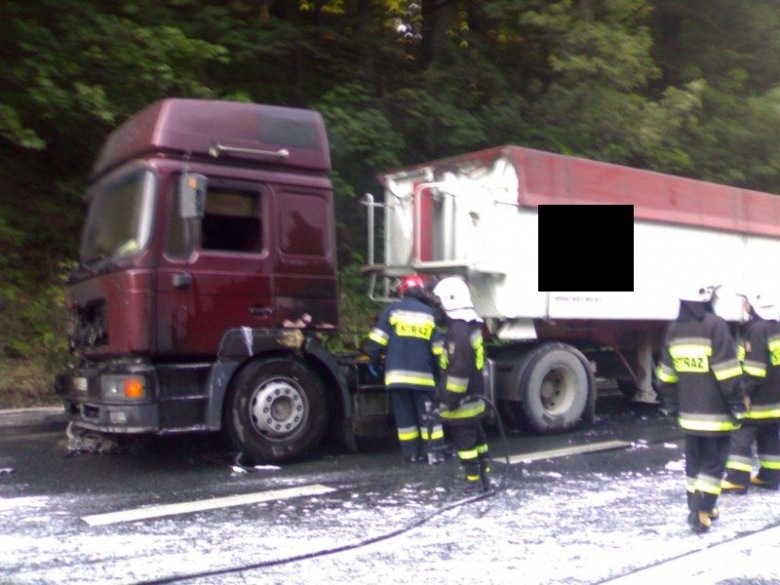 Kolejny pożar tira na K-8 