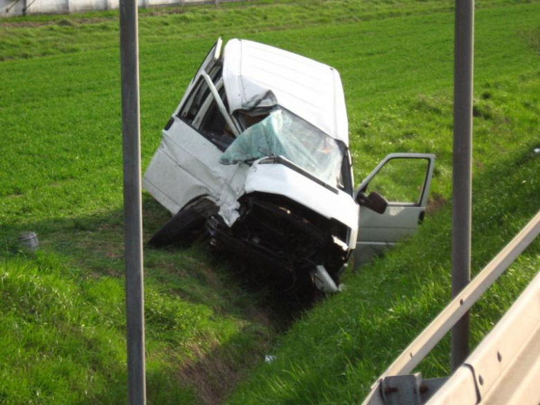 Wypadek w Strzelcach koło Świdnicy