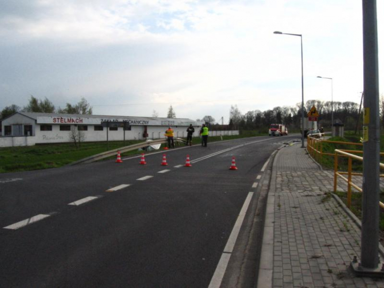 Wypadek w Strzelcach koło Świdnicy