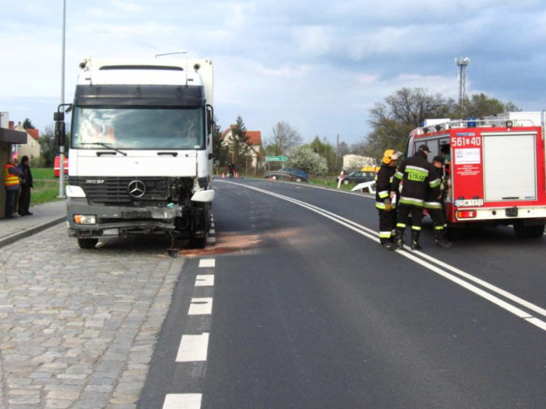 Wypadek w Strzelcach koło Świdnicy