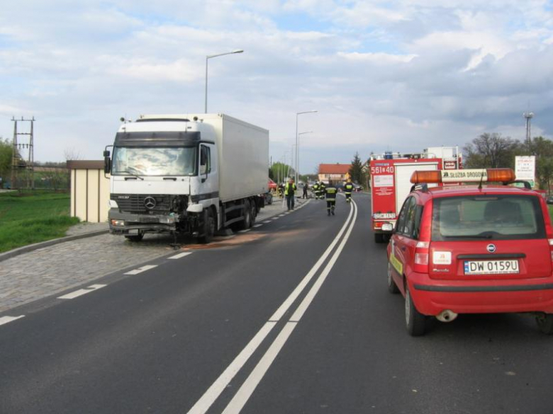 Wypadek w Strzelcach koło Świdnicy