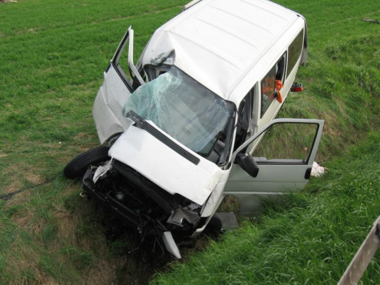 Wypadek w Strzelcach koło Świdnicy