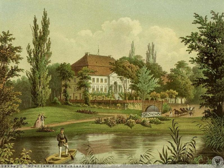 Pałac na dawnych rycinach