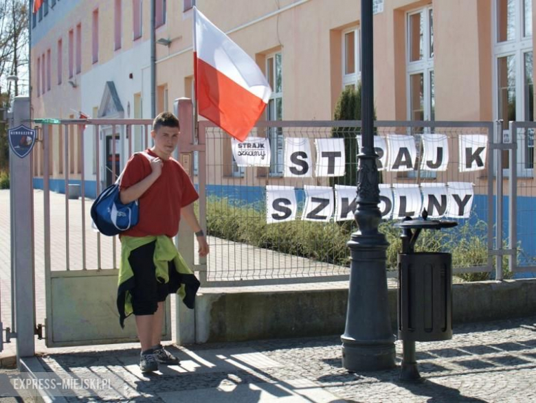 Strajk w średzkim gimnazjum